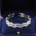 Korean Style Water Ripple Wave Drop Earrings For Women Trendy Fashion Jewelry view 5