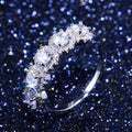 Gold Plated Copper Micro Pave Zircon Engagement Ring, European American Women Band Jewelry view 4