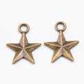 Zinc Alloy Star Charm Pendant No.531799 for DIY Necklace Bracelet Jewelry Making view 2