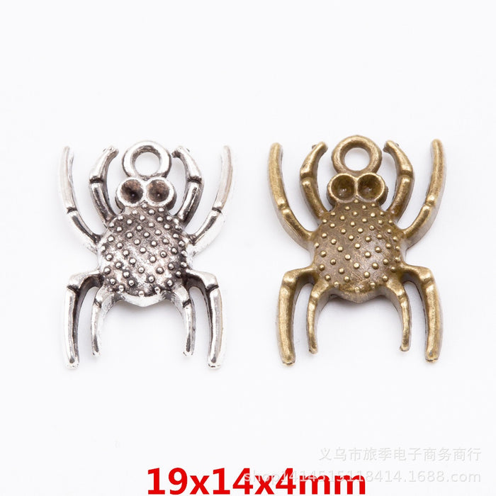 Zinc Alloy Spider Charm Pendant No.531985 for DIY Necklace Bracelet Jewelry Making