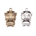 Zinc Alloy Pig Charm Pendant for DIY Necklace Bracelet Jewelry Making view 4