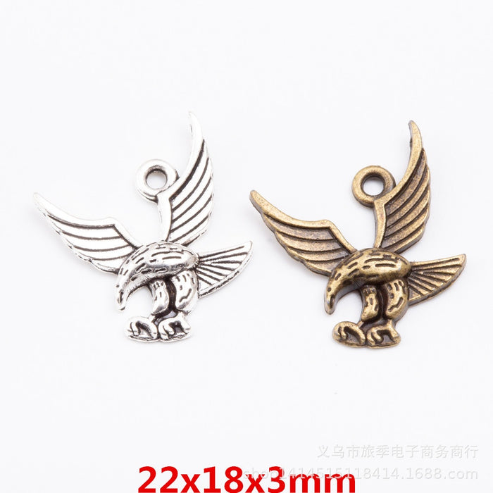 Zinc Alloy Eagle Charm Pendant No.191811 for DIY Necklace Bracelet Jewelry Making
