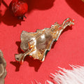 Alloy Rhinestone Christmas Tree Brooch With Enamel Holiday Lapel Pin view 3