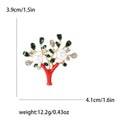 Creative Alloy Enamel Branch Brooch Pin For Coats And Suits view 4
