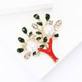 Creative Alloy Enamel Branch Brooch Pin For Coats And Suits view 2