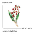 Enamel Alloy Floral Brooch Pin For Suits Cardigans And Apparel view 6
