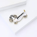 Alloy Enamel Dachshund Brooch For Creative Clothing Lapel Decoration view 4