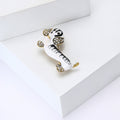 Alloy Enamel Dachshund Brooch For Creative Clothing Lapel Decoration view 3
