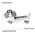 Alloy Enamel Dachshund Brooch For Creative Clothing Lapel Decoration view 5