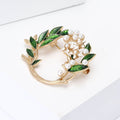 Alloy Enamel Wreath Brooch Pin For Women's Suits And Sweaters view 2
