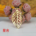 48x26mm Vintage Large Alloy Leaf Charm Pendant