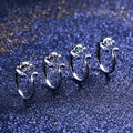 Korean Style Cute Cat Open Ring With Zircon Inlay, Adjustable Street Fashion Jewelry Accessory view 2