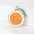 Alloy Enamel Lemon Brooch Pin Scarf Clip For view 3