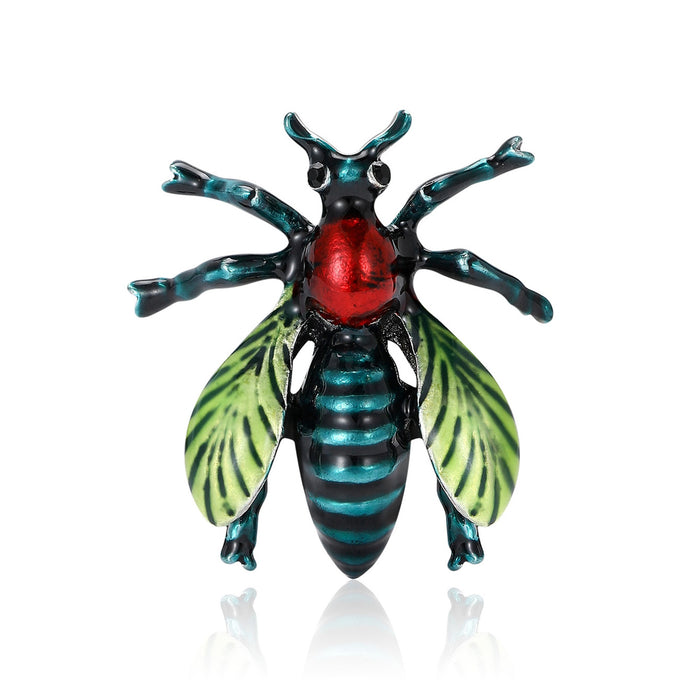 Alloy Enamel Insect Brooch Pin For Unisex Apparel Accessories