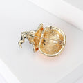 Electroplated Alloy Enamel Pumpkin Brooch For Halloween Suit Decoration view 4