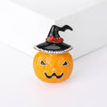 Electroplated Alloy Enamel Pumpkin Brooch For Halloween Suit Decoration view 1