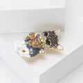 Alloy Rhinestone Enamel Cat Brooch For Suit And Coat Decoration view 3