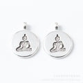 Zinc Alloy Yoga Pose Charm Pendant No.184171 for DIY Necklace Bracelet Jewelry Making view 2