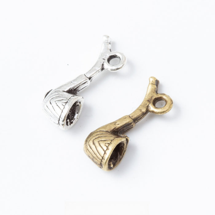 Zinc Alloy Smoking Pipe Charm Pendant for DIY Necklace Bracelet Jewelry Making