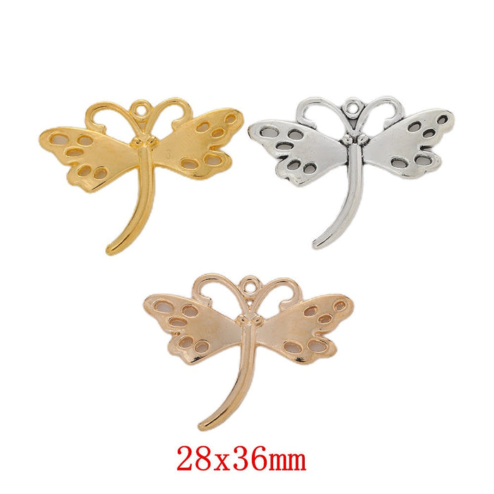 Zinc Alloy Dragonfly Charm Pendant No.744202 for DIY Necklace Bracelet Jewelry Making