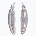 Zinc Alloy Feather Leaf Charm Pendant No.020024 for DIY Necklace Bracelet Jewelry Making view 3