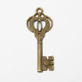 Zinc Alloy Key Charm Pendant No.560645 for DIY Necklace Bracelet Jewelry Making view 2