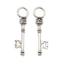 Zinc Alloy Key Charm Pendant No.724937 for DIY Necklace Bracelet Jewelry Making view 2