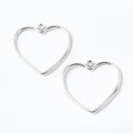 Zinc Alloy Heart Charm Pendant No.696239 for DIY Necklace Bracelet Jewelry Making view 3