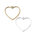 Zinc Alloy Heart Charm Pendant No.696239 for DIY Necklace Bracelet Jewelry Making view 5