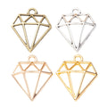 Zinc Alloy Diamond Frame Charm Pendant No.952365 for DIY Necklace Bracelet Jewelry Making view 5