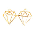 Zinc Alloy Diamond Frame Charm Pendant No.952365 for DIY Necklace Bracelet Jewelry Making view 4