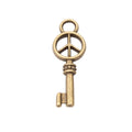 DIY Jewelry Accessories Antique Alloy Key Peace Pendant Charm For Necklace Making view 3
