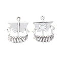 Antique Silver Zinc Alloy Boat Charm Pendant for DIY Necklace Bracelet Jewelry Making view 2