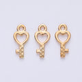 Zinc Alloy Key Charm Pendant No.036540 for DIY Necklace Bracelet Jewelry Making view 4