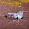 Elegant Oval Egg Shape Cubic Zirconia Women's Ring High Quality Fashion Finger Jewelry view 5