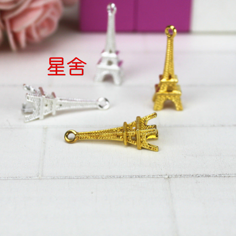 23×8mm Alloy Eiffel Tower Charm Pendant