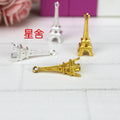 Mini Eiffel Tower Alloy Charms in Gold and Silver Tones view 3