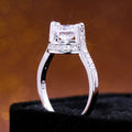 Creative Floating Zircon Copper Jewelry Ring, Fashion Women Engagement Hand Accessory view 4
