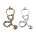 Zinc Alloy Stethoscope Charm Pendant No.645174 for DIY Necklace Bracelet Jewelry Making view 4
