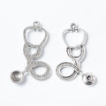 Zinc Alloy Stethoscope Charm Pendant No.645174 for DIY Necklace Bracelet Jewelry Making view 3