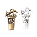 Zinc Alloy Drink Cup Charm Pendant for DIY Necklace Bracelet Jewelry Making view 2
