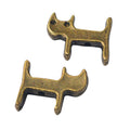 Zinc Alloy Cat Charm Pendant No.501818 for DIY Necklace Bracelet Jewelry Making view 2