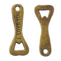 Zinc Alloy Bottle Opener Charm Pendant for DIY Necklace Bracelet Jewelry Making view 2