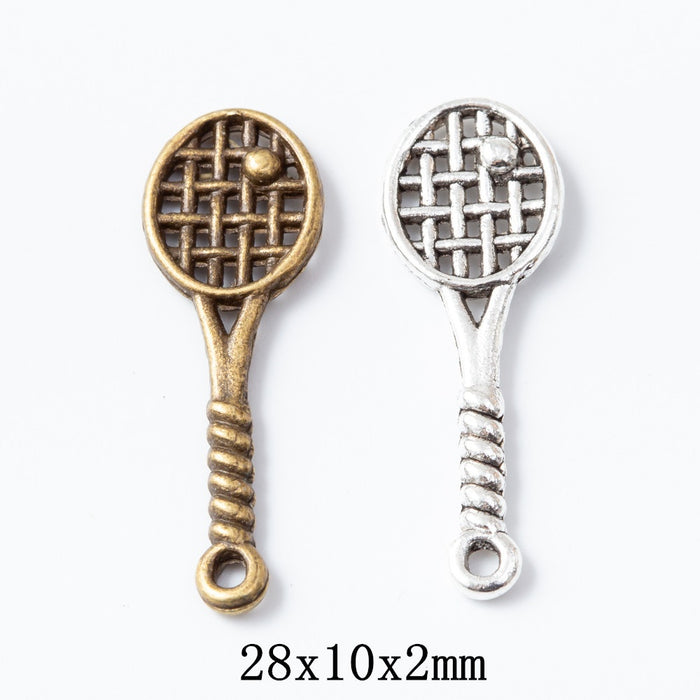 Zinc Alloy Shuttlecock Charm Pendant for DIY Necklace Bracelet Jewelry Making