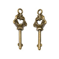 Zinc Alloy Key Charm Pendant No.589404 for DIY Necklace Bracelet Jewelry Making view 2