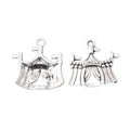 Antique Silver Zinc Alloy Curtain Charm Pendant for DIY Necklace Bracelet Jewelry Making view 2