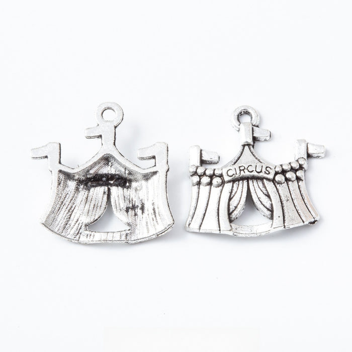 Antique Silver Zinc Alloy Curtain Charm Pendant for DIY Necklace Bracelet Jewelry Making