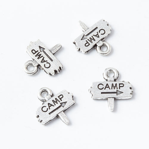 Zinc Alloy Signpost Charm Pendant No.629782 for DIY Necklace Bracelet Jewelry Making