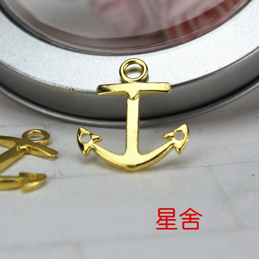 26x23mm Double-Sided Sailor Anchor Alloy Charm Pendant
