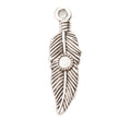 Zinc Alloy Feather Leaf Charm Pendant No.192175 for DIY Necklace Bracelet Jewelry Making view 3